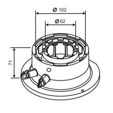 BOSCH išmetamųjų dujų katilo adapteris Ø60/100 1