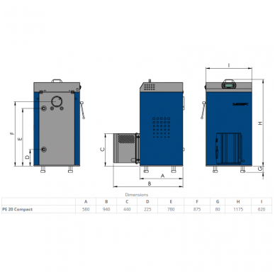 Elektromet EKO PE COMPACT 18 granulinis katilas 1