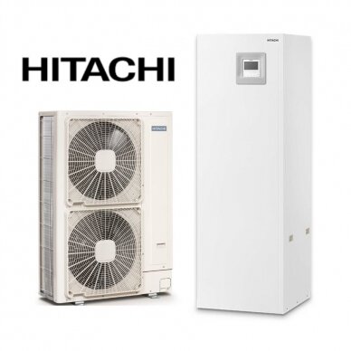 Hitachi Yutaki SCombi šilumos siurblys oras-vanduo 16kw su 220l talpa