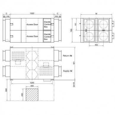 HOLTOP ECO-SMART XHBQ-D3.5DCTPA rekuperatorius 2