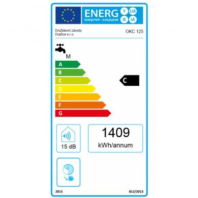 Kombinuotas vandens šildytuvas Dražice OKC 125 2