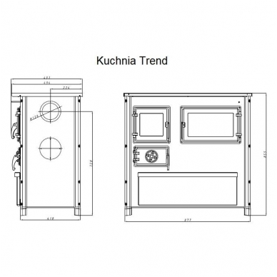 MBS Trend kieto kuro katilas-viryklė su orkaite 3