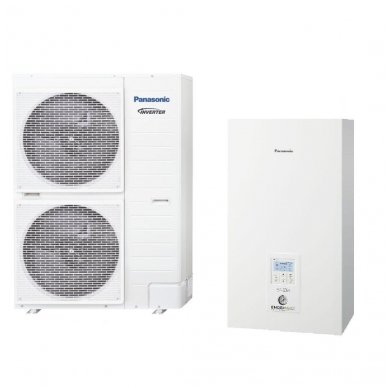 Panasonic Aquarea Bi Bloc T-CAP WH-SXC12H9E8 WH-UX12HE8 12 kW šilumos siurblys