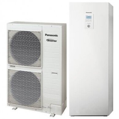 Panasonic Aquarea šilumos siurblys oras-vanduo 12kW "viskas viename" 3 fazių su integruotu boileriu WH-ADC0916H9E8 WH-UD12HE8 1