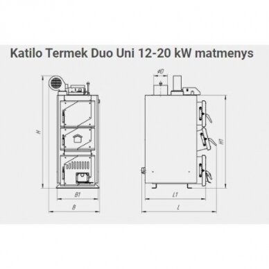 TERMEK DUO UNI KIETO KURO KATILAS 12KW 2