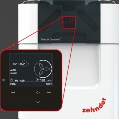 ZEHNDER COMFOAIR Q 600 ST rekuperatorius 2